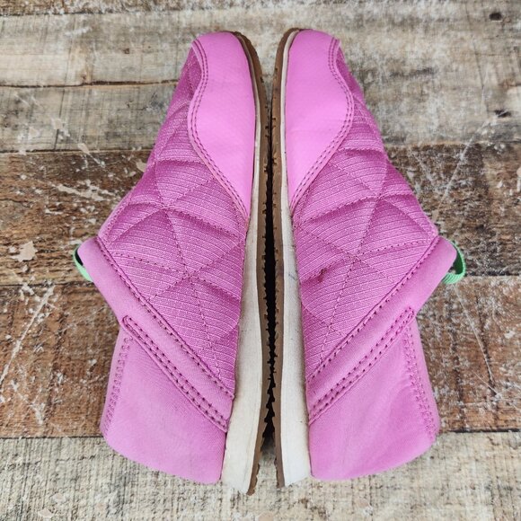 Teva ReEmber Mocassin Youth Girl Sz 1 Pink Outdoor Quilted Slip On Comfort Shoes - Picture 7 of 10